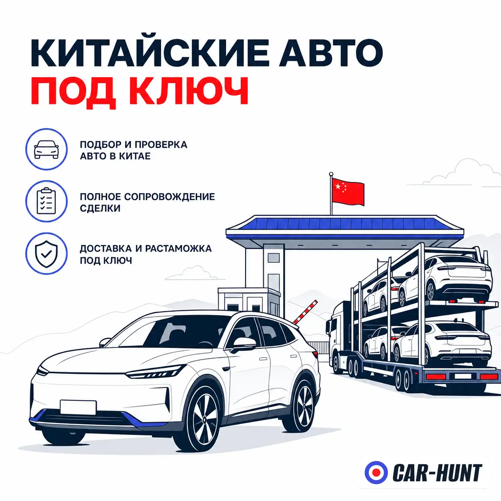 Сколько стоит растаможка авто из Китая в 2026: единые ставки пошлин, 15% и НДС 22% для электро, акциз, утильсбор, курс ЦБ на день декларации. Посчитайте на калькуляторе Car Hunt.-0