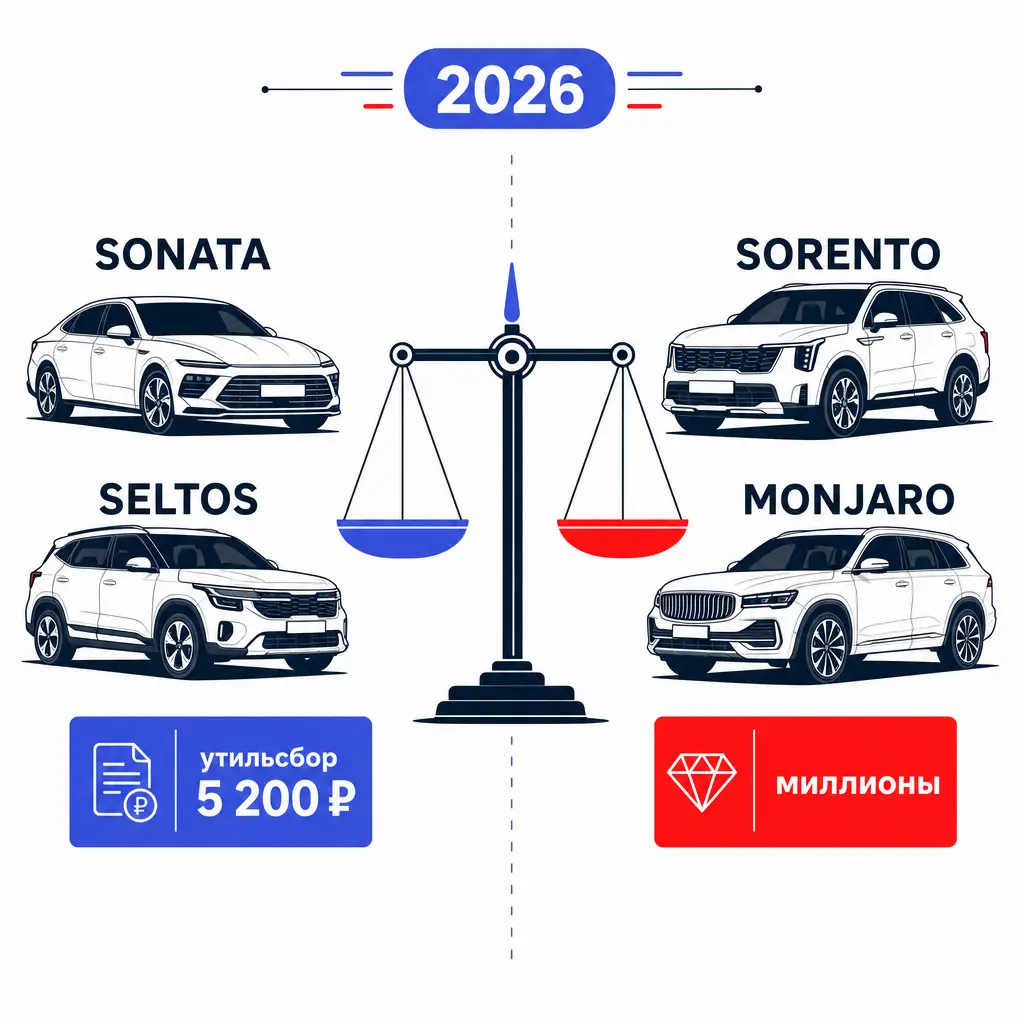 Какие авто выгодно везти из Кореи и Китая в 2026: седаны и кроссоверы до 160 л.с. с утильсбором 5 200 ₽, гибриды и электро до 80 л.с. Цены под ключ и честный расчёт Car Hunt.-0